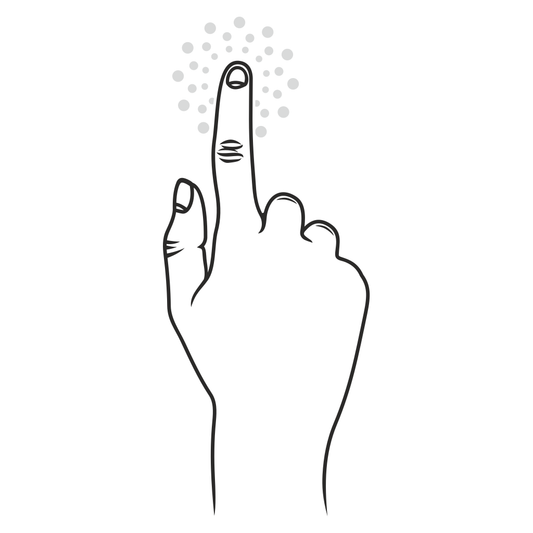 Innovative touchscreen hand illustration for creative projects