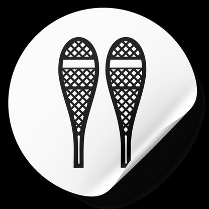 Traditional snowshoe design ideal for crafting and cutting