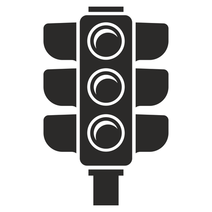 Creative traffic light vector design for cutting machines