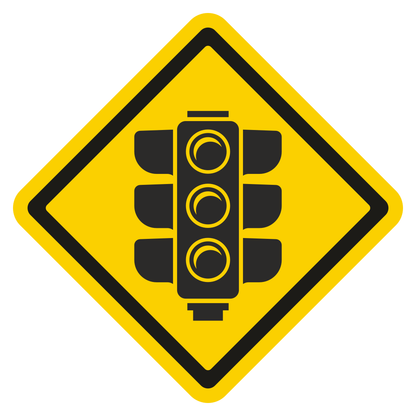 Traffic light vector icon for cutting machine designs