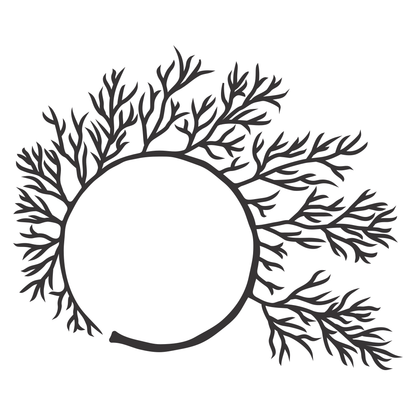 Unique tree monogram frame design for crafting enthusiasts