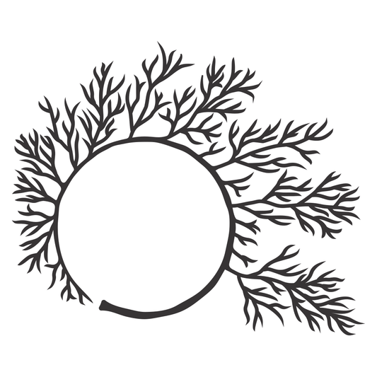 Unique tree monogram frame design for crafting enthusiasts