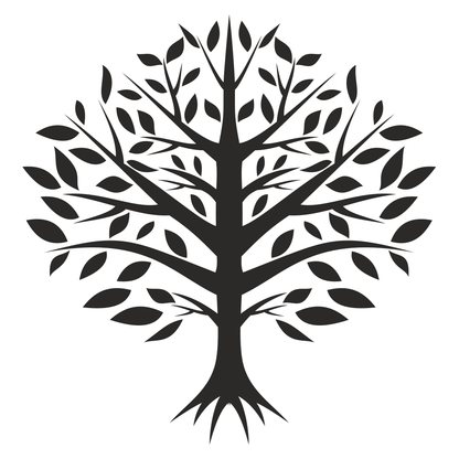 Elegant tree vector design for cutting machine projects