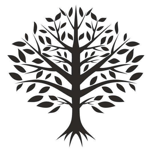 Elegant tree vector design for cutting machine projects