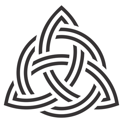 Intricate trinity knot design for creative projects
