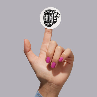 Dynamic trire flame layered tire design for cutting machines