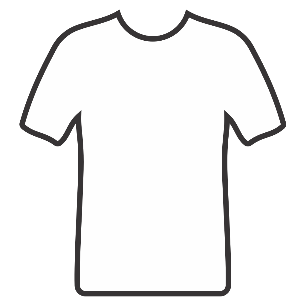 Creative T-shirt blank design for cutting machines