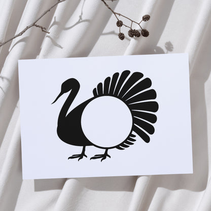 Elegant turkey monogram design for creative projects