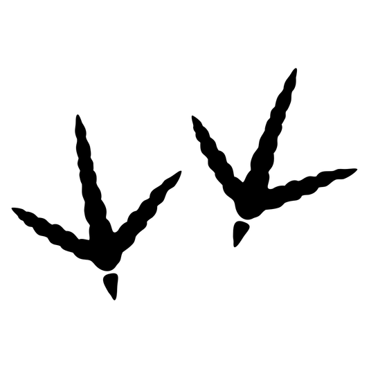 Unique turkey track vector design for crafting enthusiasts