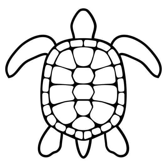 Creative black turtle vector design for crafting projects