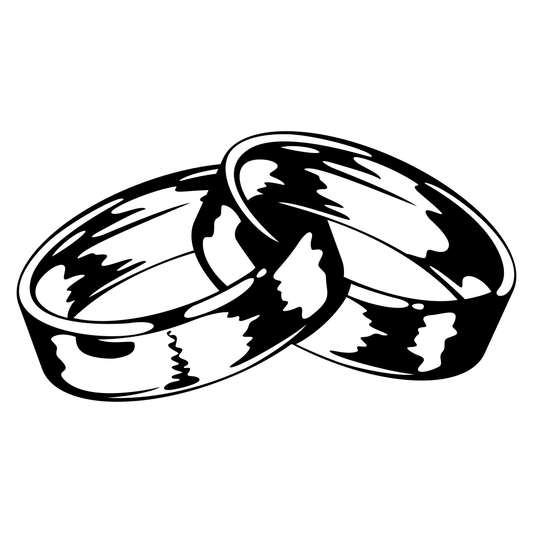 Layered rings design in black and white for creative projects