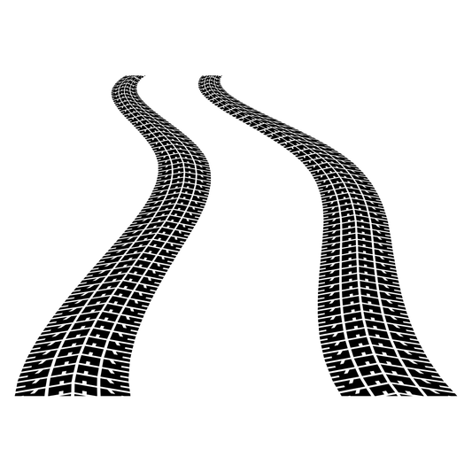 Creative tyre print design for cutting machines and crafts