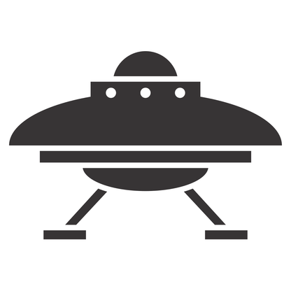 Unique UFO vector design for creative cutting projects