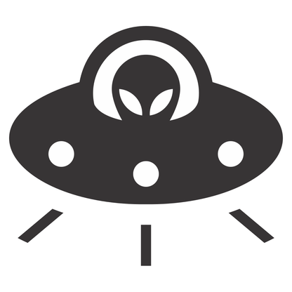 Discover a UFO alien craft in vibrant vector art