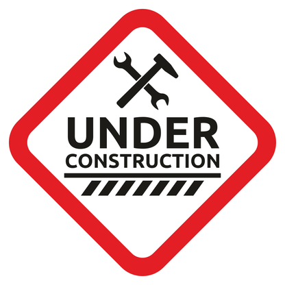 Creative under construction sign design for various projects