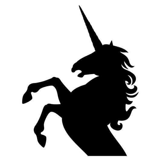 Creative unicorn silhouette design for cutting machines