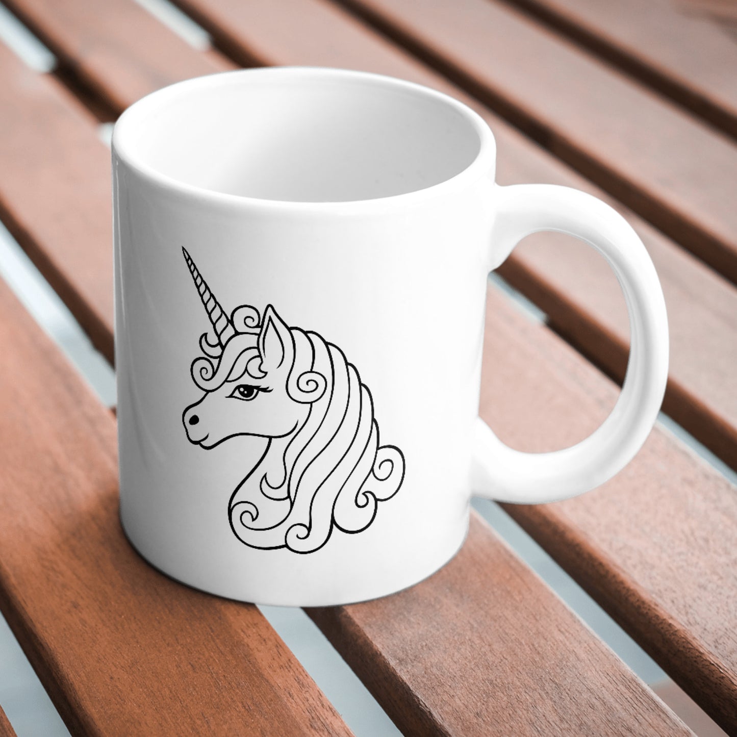 Elegant black and white unicorn design for cutting machines