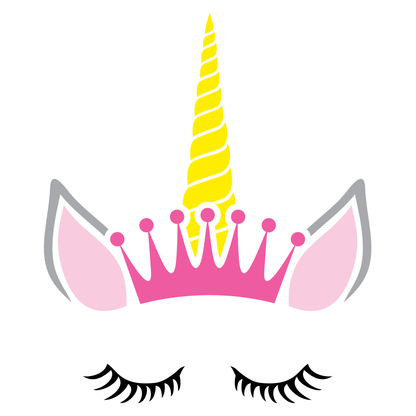 Enchanting unicorn princess design perfect for crafting