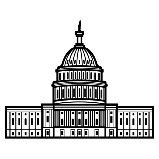 Capitol vector design for cutting machine
