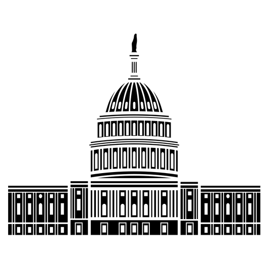 Stunning vector design of the United States Capitol building