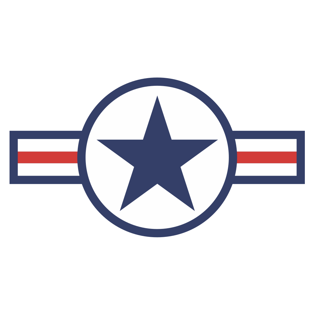 Retro US Air Force vector design for creative projects