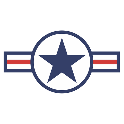 Retro US Air Force vector design for creative projects