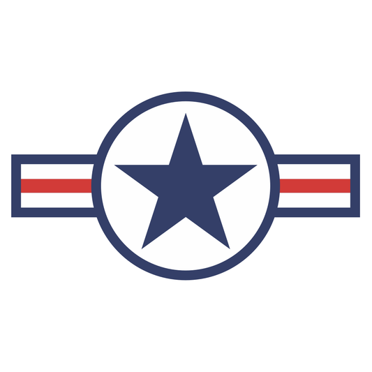 Retro US Air Force vector design for creative projects