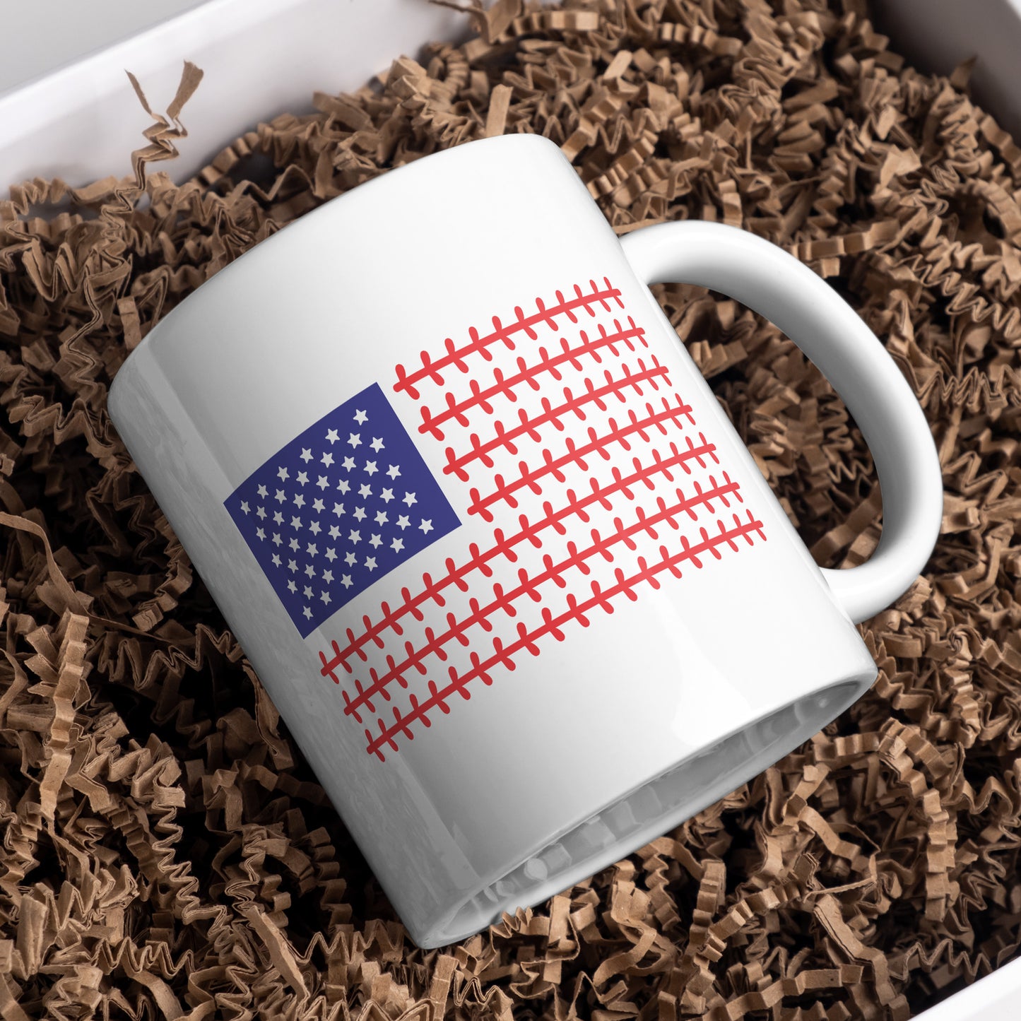Creative USA baseball flag design for cutting machines