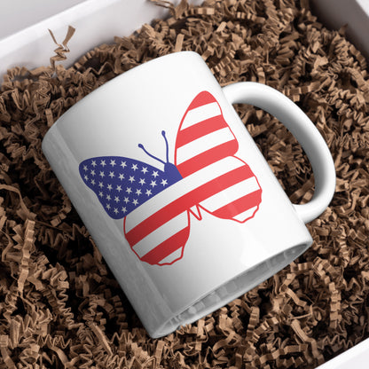 Creative usa butterfly vector design for cutting machines