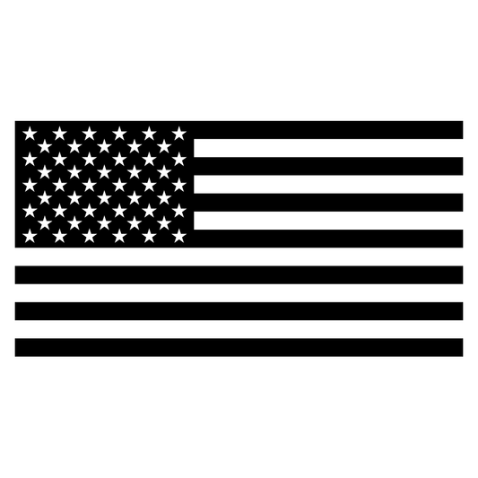 Stylish black USA flag design for cutting machine projects