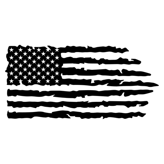 Grunge interpretation of the USA flag for crafting projects