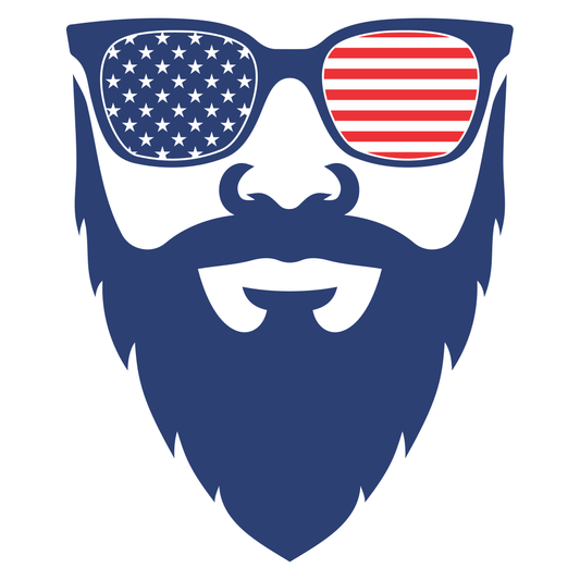 Embrace the Usa hipster vibe with stylish beard art