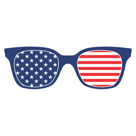 Creative USA sunglasses design for cutting machines