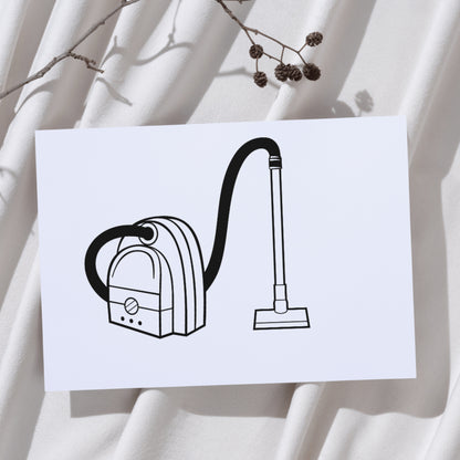 Stylish SVG vacuum cleaner design for crafters