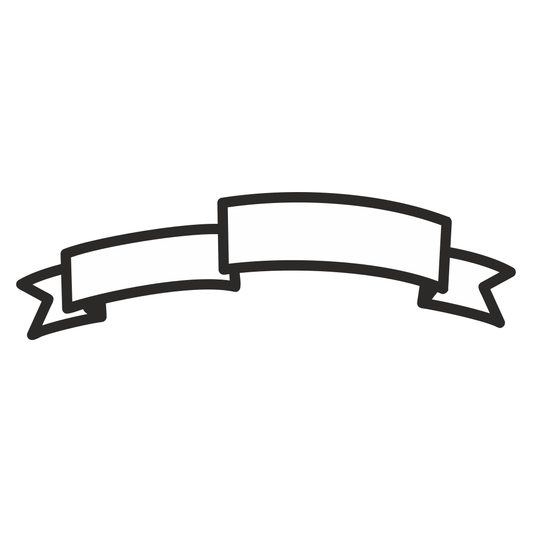 Creative vector banner outline design for cutting machines