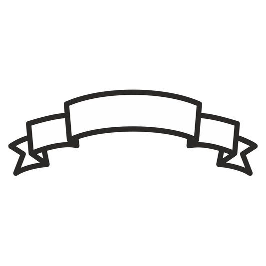 Creative vector banner outline design for cutting machines