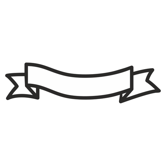 Vector banner outline design for creative projects and crafts