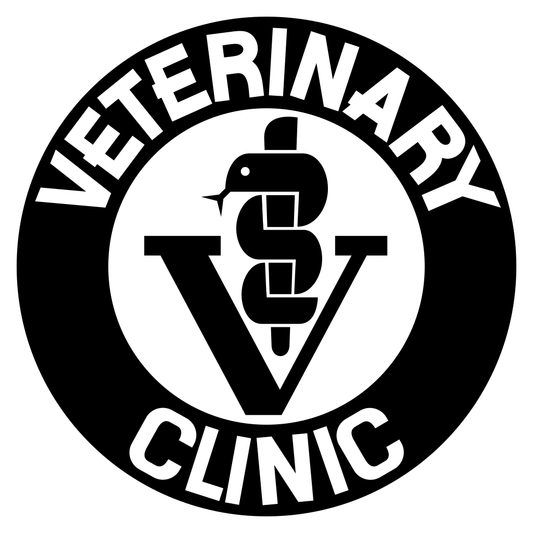 Creative veterinary clinic sign design for cutting machines