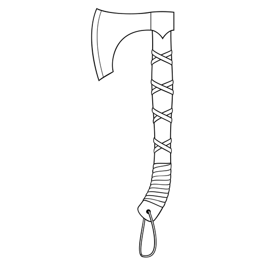 Viking axe design for cutting machine crafting projects
