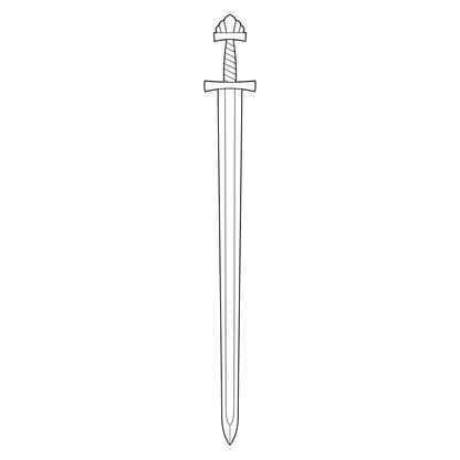 Viking sword vector design for crafting enthusiasts and artists