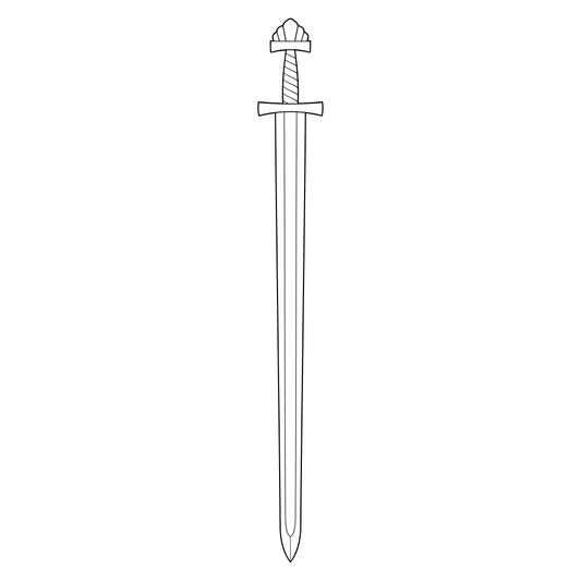 Viking sword vector design for crafting enthusiasts and artists