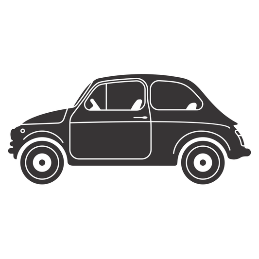 Stylish vintage car silhouette perfect for cutting machines