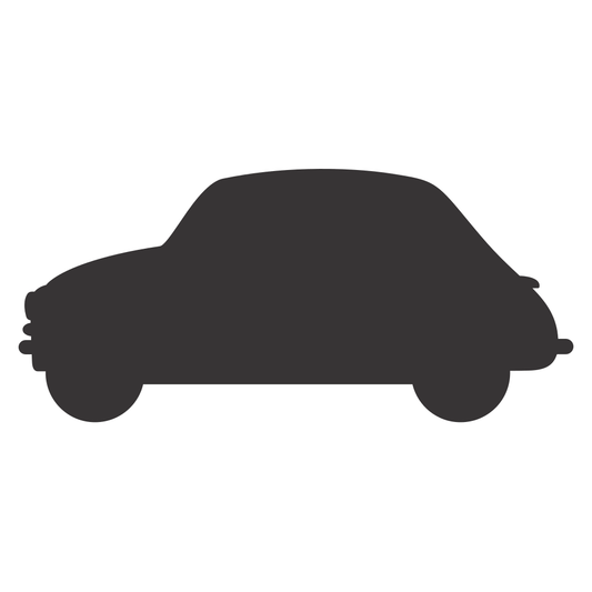 Vintage car silhouette design for cutting machine projects