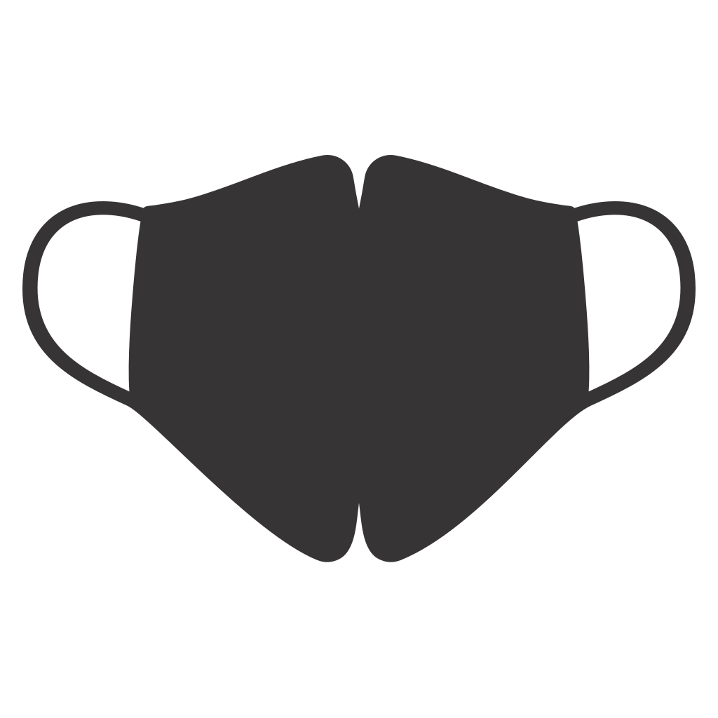 Stylish black mask vector design for creative cutting machines