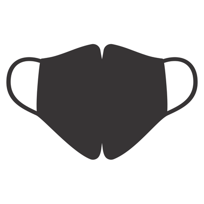 Stylish black mask vector design for creative cutting machines