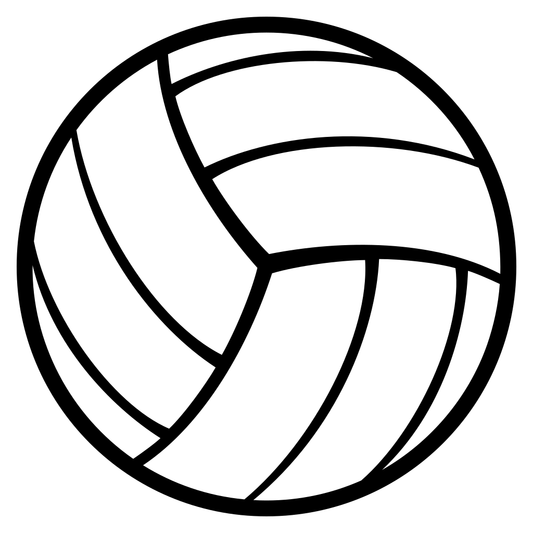 Creative volleyball ball vector file for cutting machines