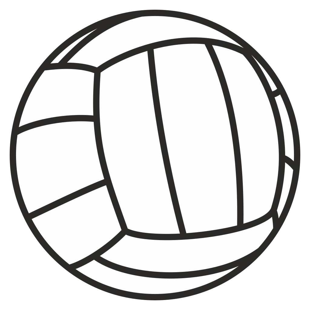 Creative volleyball cutting machine vector design for crafting