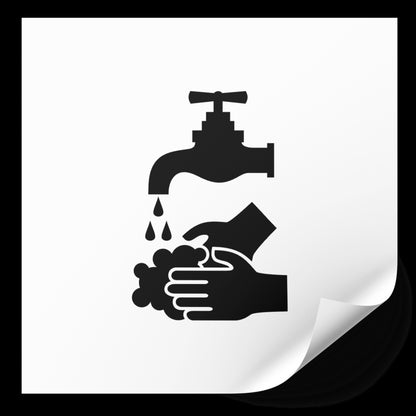 Hand washing vector design for cutting projects