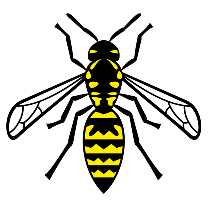 Creative vector illustration of a stylized bee for crafts