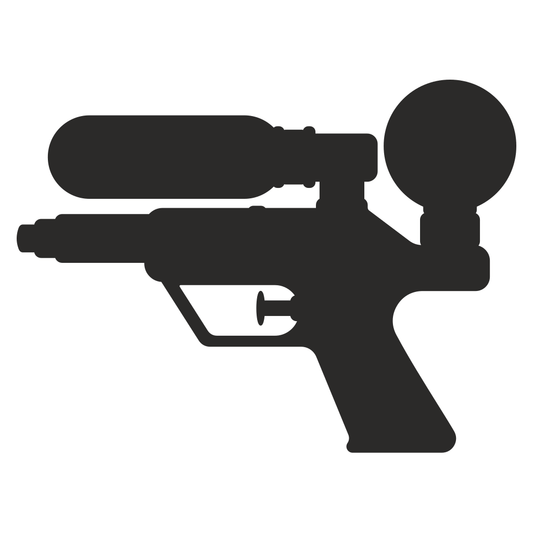 Creative vector design of a water gun for cutting machines